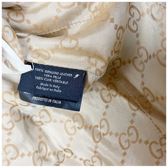 Gucci Toddler Leather Double Breast Trench Coat - Picture 9 of 10